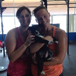 Crossfit Above the Bar - Hanging out with Coach Rocky's puppy
