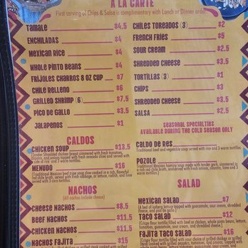 Don Taco Leon - Menu - Mexican Near Me - Jacksonville, Florida