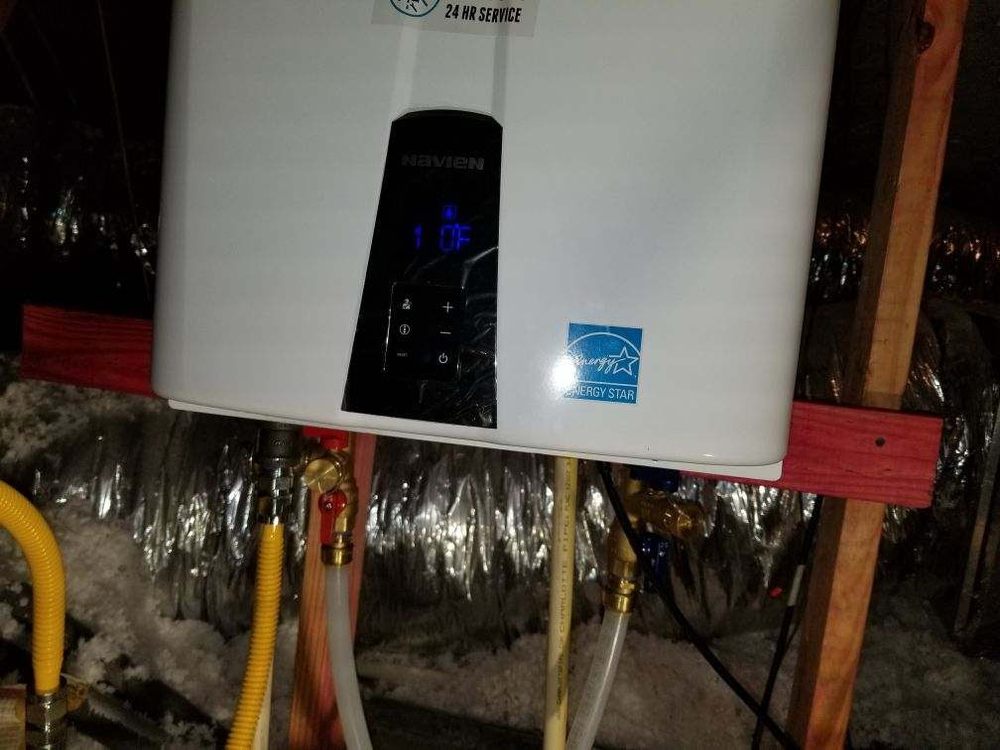 Slide of ER Tankless Water Heaters and Plumbing