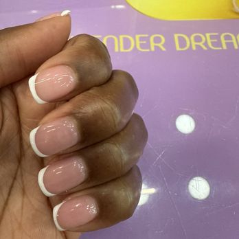 Lavender Dreams Nails & Spa - This was the I initial attempt at an elongated French tip. - Nail Salons Near Me - Walnut Creek, California