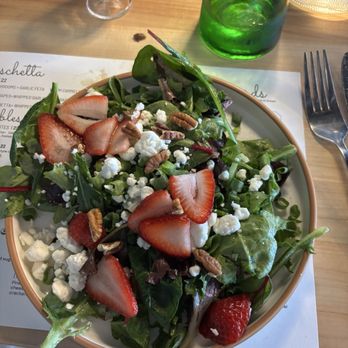 Vine & Rind - Strawberry salad! - Bars Near Me - Springfield, Illinois