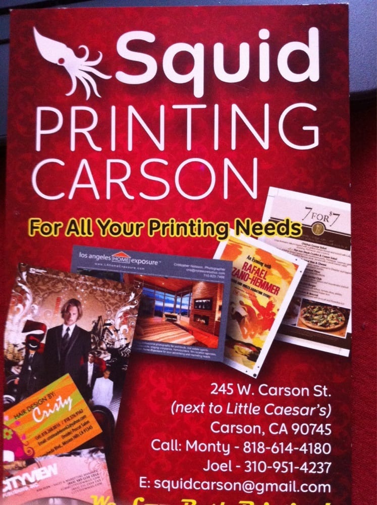 SQUID PRINTING CARSON - Updated October 2025 - 8340 Van Nuys Blvd ...