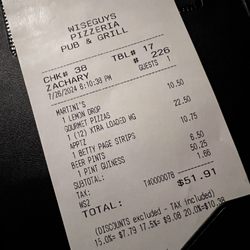 Wiseguys Pizzeria & Pub - Pint?