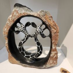 Lovers kissing - in boundless eternity