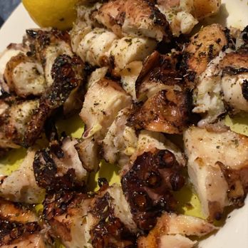 Desfina Restaurant - Octopus Grilled Dinner - Greek Near Me - Cambridge, Massachusetts