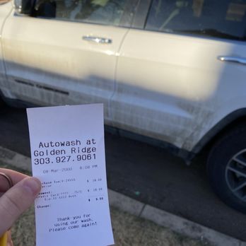 Autowash - Golden Ridge - Paid $16 for the machine to only spray water, no soap and this was the finished product. - Car Wash Near Me - Golden, Colorado Autowash - Golden Ridge - Paid $16 for the machine to only spray water, no soap and this was the finished product. - Car Wash Near Me - Golden, Colorado
