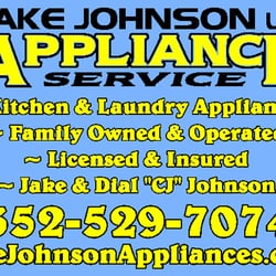 Jake Johnson - Appliance Repair : Jake Johnson LLC. (352)529-7074 Blue Business Card
