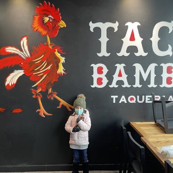 Taco Bamba Ballston - My baby said: Mommy look at that Big Red Rooster!! - Tacos Near Me - Arlington, Virginia Taco Bamba Ballston - My baby said: Mommy look at that Big Red Rooster!! - Tacos Near Me - Arlington, Virginia