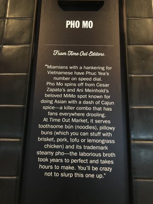 Menu photo 3 Pho Mo Miami Beach, FL