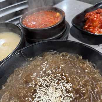 AYCE Gogi - VAN NUYS - Plain japchae, Ramen soup, spicy chicken - Korean Near Me - Van Nuys, California