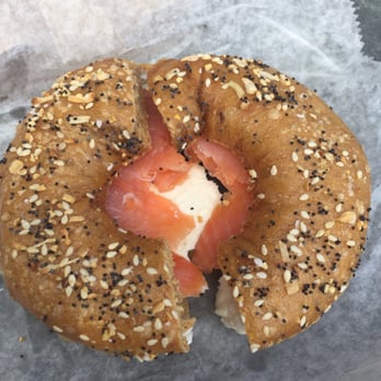Chesapeake Bagel Bakery - Whole wheat everything with lox - Bakeries Near Me - McLean, Virginia