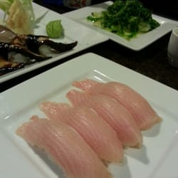 Riki Sushi - Look at the freshness, very authentic scrumptious yellow tail sushi