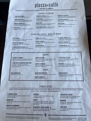 Menu photo 2 Piazza Caffe Santa Fe, NM