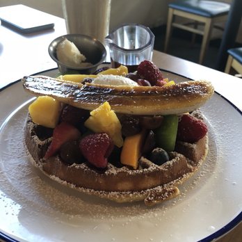 Cafe Morey's - Mixed fruit Belgian waffle - American Near Me - Honolulu, Hawaii Cafe Morey's - Mixed fruit Belgian waffle - American Near Me - Honolulu, Hawaii