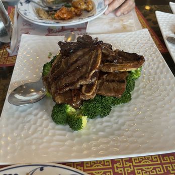 China Gourmet - a plate of meat and broccoli - Chinese Near Me - North Highlands, California China Gourmet - a plate of meat and broccoli - Chinese Near Me - North Highlands, California