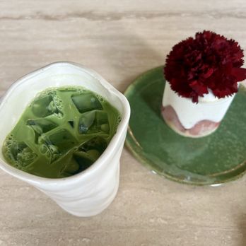 Hinar - Matcha and strawberry cake - Cafes Near Me - San Diego, California