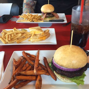 GAS- Full Service Restaurant - Black bean burger with sweet potato fries, kids grilled cheese, and a bacon burger with fries. - American Near Me - St. Augustine, Florida GAS- Full Service Restaurant - Black bean burger with sweet potato fries, kids grilled cheese, and a bacon burger with fries. - American Near Me - St. Augustine, Florida