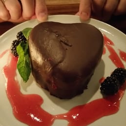Valentine's Day! Raspberry filled chocolate cake... yummy.