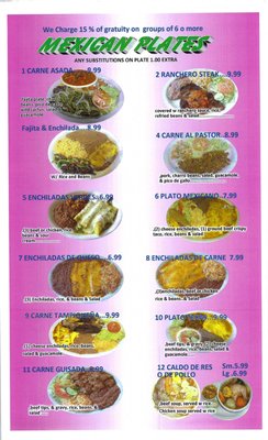 Menu photo 5 Taqueria Reyna Tapatia Converse, TX