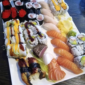 Mr Sushi - Exhibit B: Slightly paler/discolored fish that had a bit more of a smell. Noted simply that Sunday is probably the last day before rotation. - Sushi Bars Near Me - Cherry Hill, New Jersey