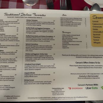 Caruso's - Pizza Near Me - Tucson, Arizona