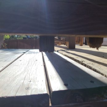 Liberty Management - Patio pickets chewed by a tenant dog. - Property Management Near Me - San Antonio, Texas Liberty Management - Patio pickets chewed by a tenant dog. - Property Management Near Me - San Antonio, Texas