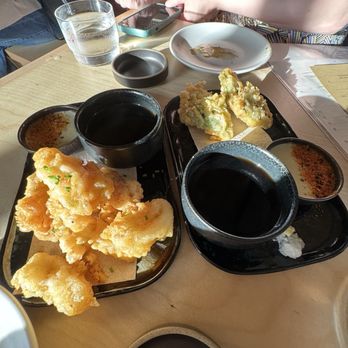 Neighborhood Sushi - Calamari and Shrimp Stuffed Basil Leaf - Sushi Bars Near Me - Dallas, Texas Neighborhood Sushi - Calamari and Shrimp Stuffed Basil Leaf - Sushi Bars Near Me - Dallas, Texas