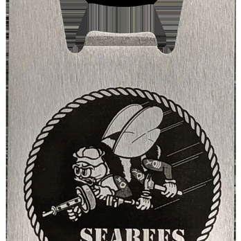 EngravexDesign - Seabees bottle opener. - Engraving Near Me EngravexDesign - Seabees bottle opener. - Engraving Near Me