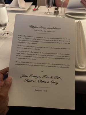 Menu photo 4 Pappas Bros. Steakhouse Dallas, TX