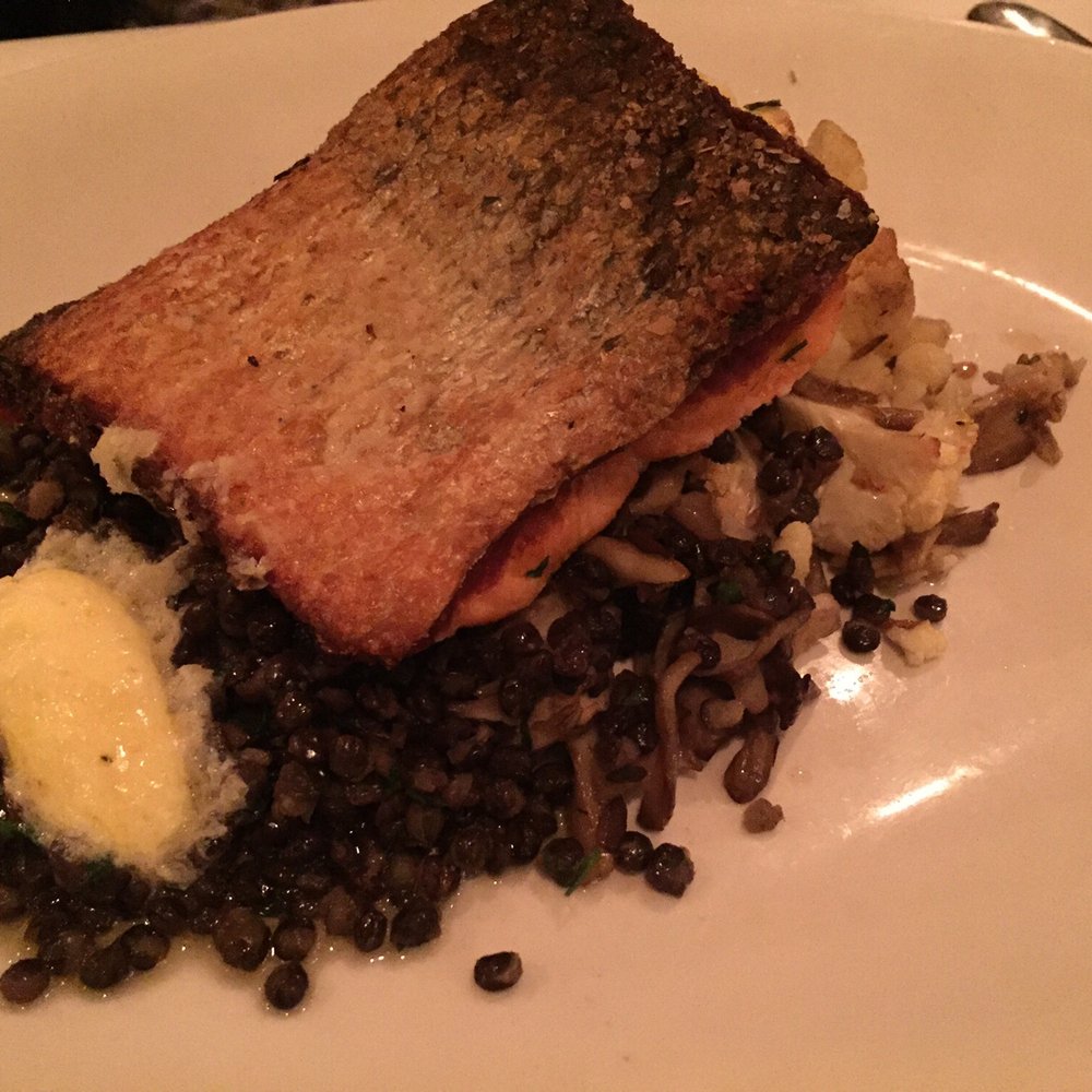 Bistro Campagne - Salmon entree. - French Near Me - Chicago, Illinois Bistro Campagne - Salmon entree. - French Near Me - Chicago, Illinois