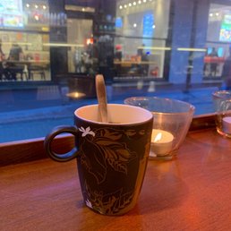 Coffee and free WiFi. Coffee and free WiFi.