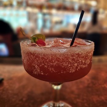 97 West Kitchen & Bar - Raspberry Jalapeño Margarita - Cocktail Bars Near Me - Fort Worth, Texas