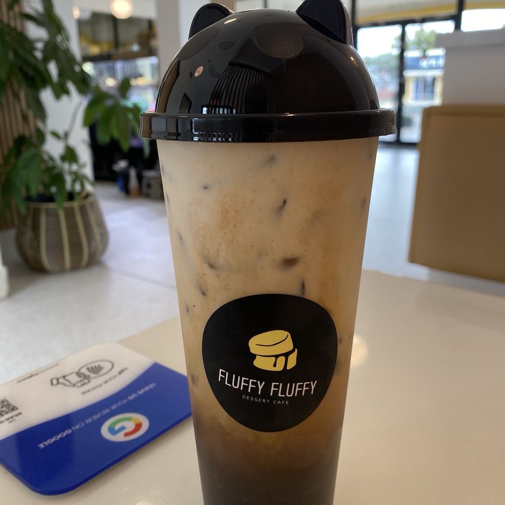 Fluffy Fluffy Dessert Cafe - Honey Cinnamon Latte - Desserts Near Me - Orlando, Florida