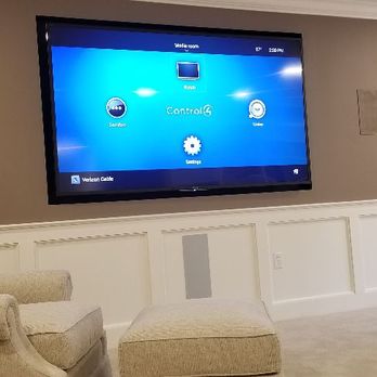 Poseidon Systems, Inc. - 85 inch tv inset installation - Security Systems Near Me