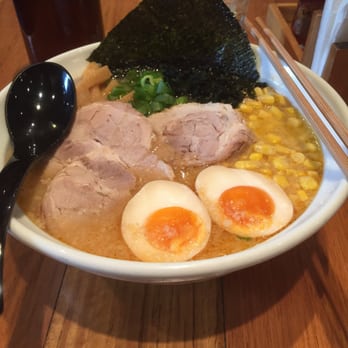 Little Ramen Bar - Miso special - blend of red and white miso, corn w butter, seaweed x 2 types, chashu slices and the egg of course! - Japanese Near Me - Melbourne, VIC Little Ramen Bar - Miso special - blend of red and white miso, corn w butter, seaweed x 2 types, chashu slices and the egg of course! - Japanese Near Me - Melbourne, VIC