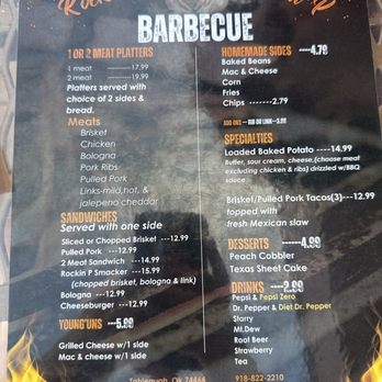 Rockin P BBQ - Menu - Barbeque Near Me - Tahlequah, Oklahoma Rockin P BBQ - Menu - Barbeque Near Me - Tahlequah, Oklahoma