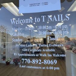 T Nails - Hours