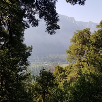 Yosemite Falls - Yosemite was on fire again. Smokey morning - Hiking Near Me - Yosemite, California Yosemite Falls - Yosemite was on fire again. Smokey morning - Hiking Near Me - Yosemite, California