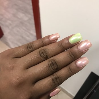 Paradise Nails and Spa - Done by Annie Chrome c1 with lime - Massage Near Me - Bronx, New York Paradise Nails and Spa - Done by Annie Chrome c1 with lime - Massage Near Me - Bronx, New York