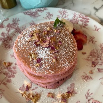 Little Hen - Rose petal pancakes - Breakfast & Brunch Near Me - Miami, Florida Little Hen - Rose petal pancakes - Breakfast & Brunch Near Me - Miami, Florida
