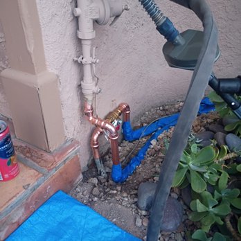 Trustworthy Plumbing - Water lines that feed the filter. Lines are routed to the side and back and buried. - Plumbing Near Me - San Diego, California Trustworthy Plumbing - Water lines that feed the filter. Lines are routed to the side and back and buried. - Plumbing Near Me - San Diego, California