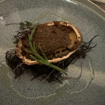 Umi By Vikram Garg - Sous vide abalone with mushroom crust - Seafood Near Me - Honolulu, Hawaii Umi By Vikram Garg - Sous vide abalone with mushroom crust - Seafood Near Me - Honolulu, Hawaii