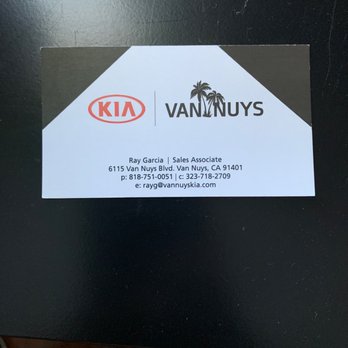 Van Nuys Kia - Business card - Car Dealers Near Me - Van Nuys, California