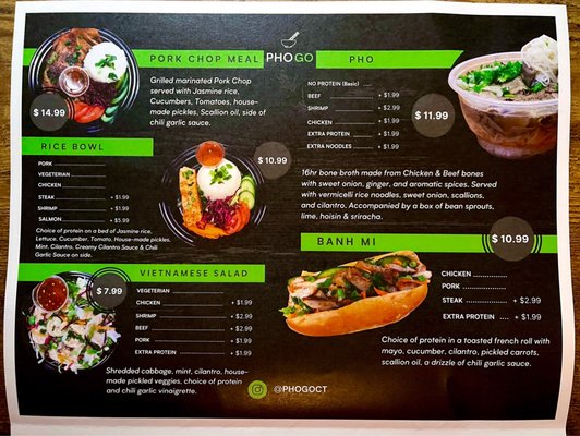 Menu photo 6 Pho Go Avon, CT