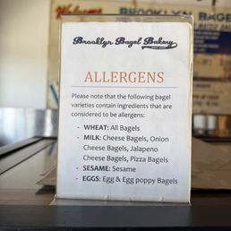Allergen info! Nice to have!