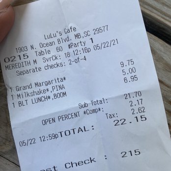 Lulu's Cafe - BLT Sandwich - Diners Near Me - Myrtle Beach, South Carolina