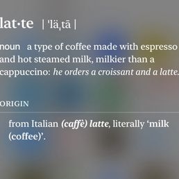 definition of latte