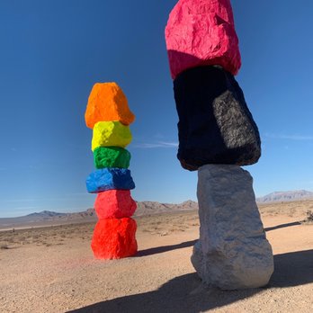 Seven Magic Mountains - Public Art Near Me - Las Vegas, Nevada