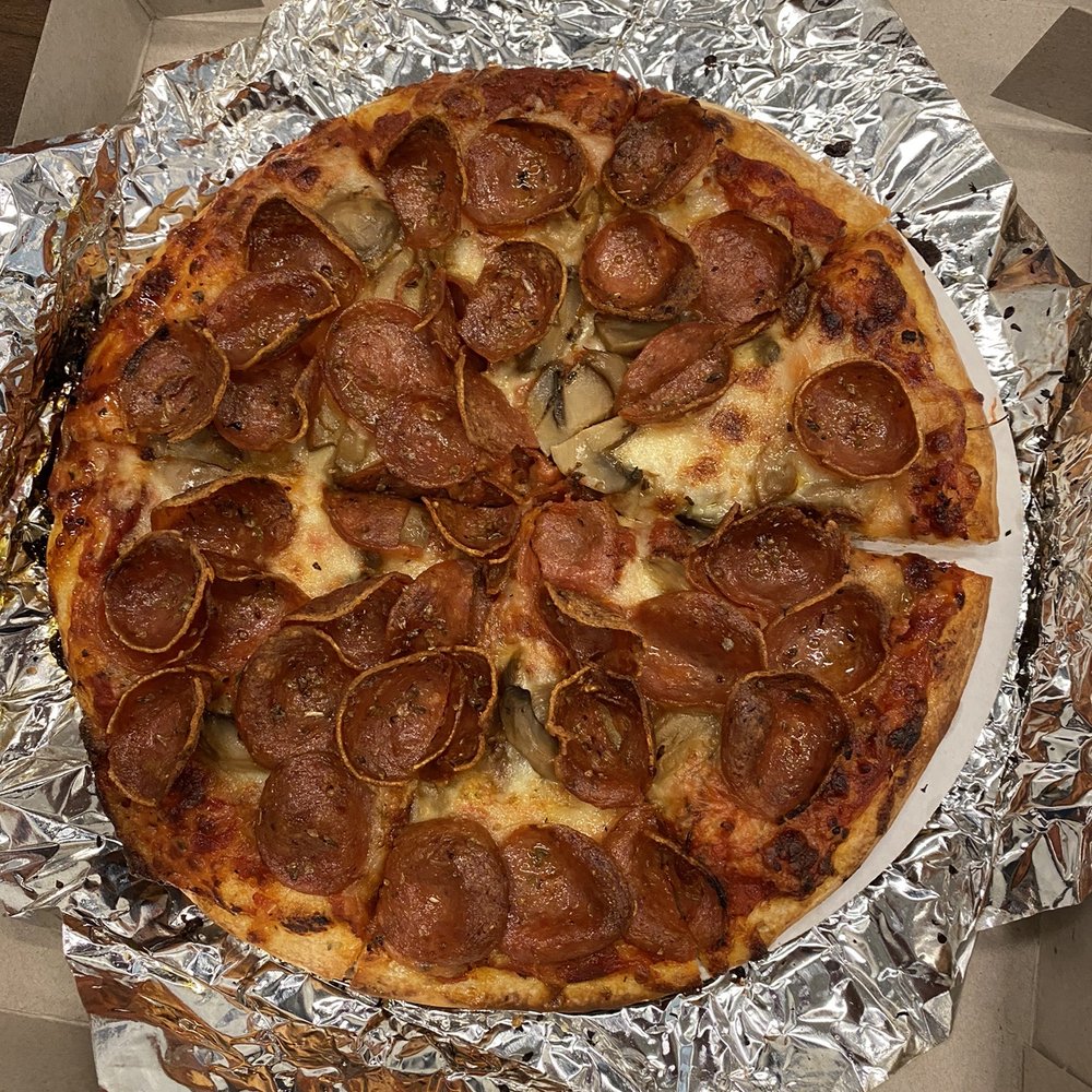 Joe's Pizzeria - Pepperoni and mushroom pizza - Pizza Near Me - Dayton, Ohio