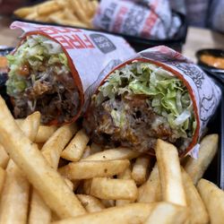 World Famous Grill - Steak Wrap with Fries